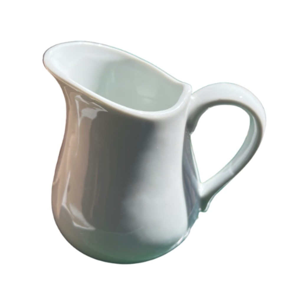 COPY - Small Ivory/White Ceramic Pitcher/Creamer